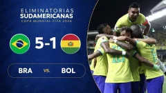 خلاصه بازی برزیل-بولیوی